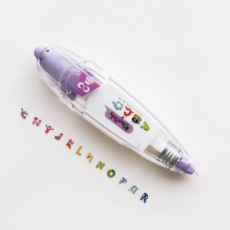 Cartoon Floral Sticker Tape Pen