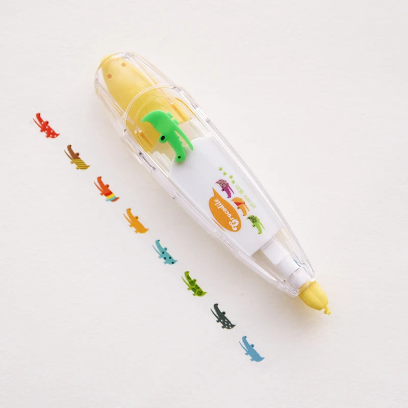 Cartoon Floral Sticker Tape Pen