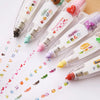 Cartoon Floral Sticker Tape Pen